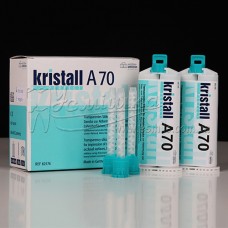 Відбитковий матеріал для реєстрації оклюзії  kristal PERFECT A70, 2х50мл картриджів +12 насадок для змішування,зелених.  Muller-Omicron Dental Німеччина